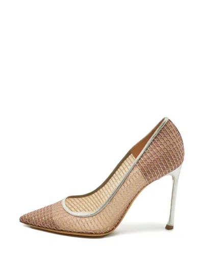 Pre-owned Dior Mesh Pumps In Pink