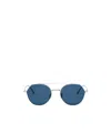 Dior Metal Frame Sunglasses In Blue
