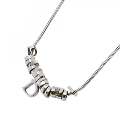 Pre-owned Dior Metal Necklace () In Silver