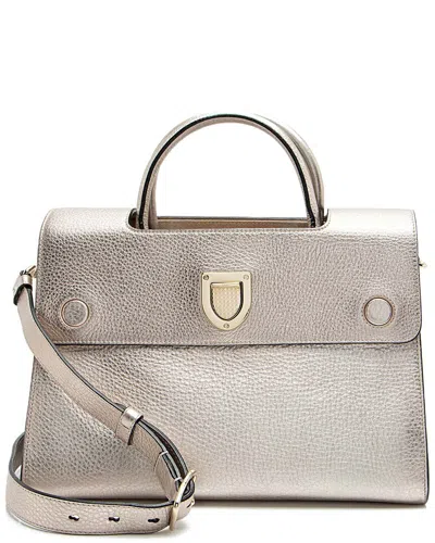Dior Metallic Calfskin Metallic Ever Medium Tote (authentic Pre-loved)