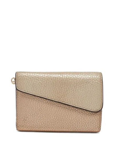 Pre-owned Dior Metallic Leather Envelope Wallet