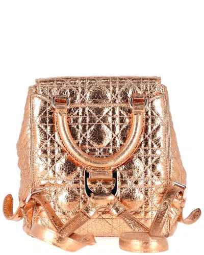 DIOR DIOR METALLIC LEATHER STARDUST BACKPACK (AUTHENTIC PRE-LOVED)