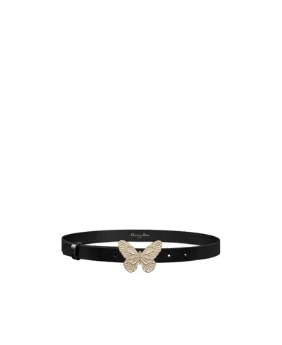 Dior Metamorphose Logo Belt In Black