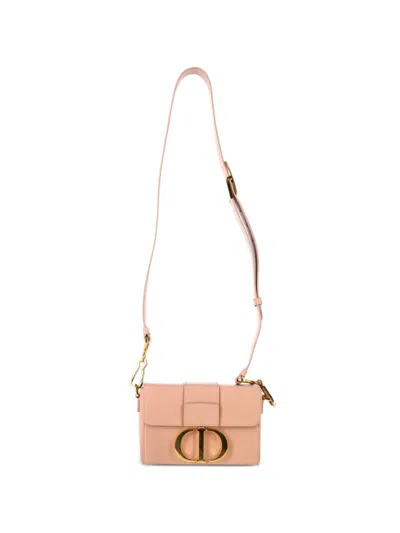Pre-owned Dior Micro 30 Montaigne Flap Cross Body Bag In Pink