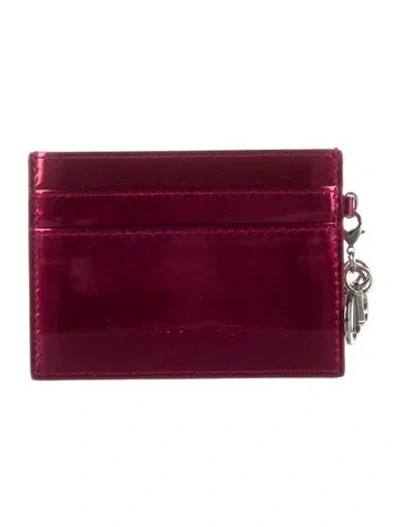 Pre-owned Dior Micro Cannage Cannage Pattern Wallet