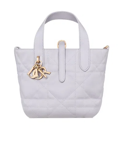 Dior Micro  Toujours Vertical Shoulder Bag In Purple