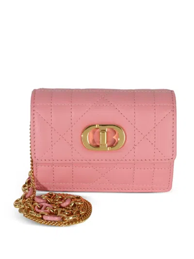 Pre-owned Dior Micro Miss Caro Shoulder Bag In Pink