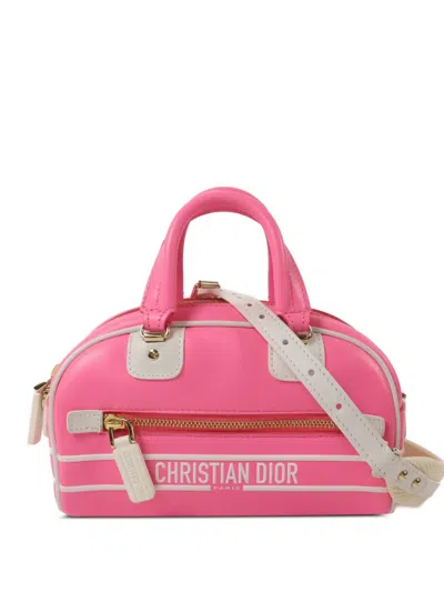 Pre-owned Dior Micro Vibe Tote Bag In Pink