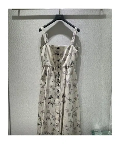 Dior Mid-length Flared Dress In Gray