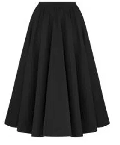 Dior Women Flared Silk Midi Skirt In Multi