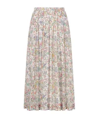 Dior Mid-length Flared Skirt In Neutral
