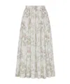 Dior Mid-length Flared Skirt In White