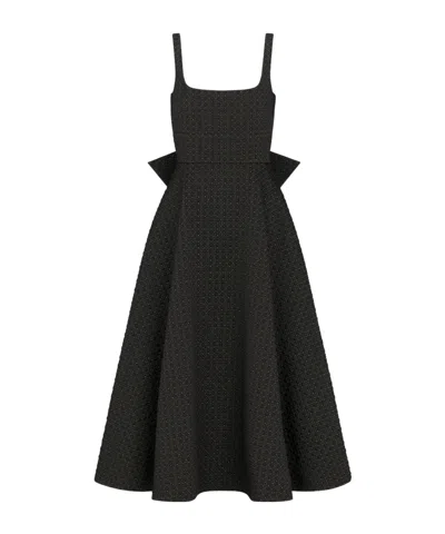 Dior Mid-length Microcannage Flared Dress