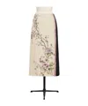 Dior Elegant Mini Silk Skirt In Nude