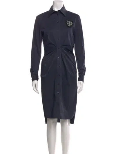 Pre-owned Dior Midi Length Dress In Blue