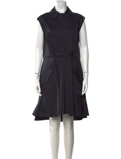 Pre-owned Dior Midi Length Dress In Blue