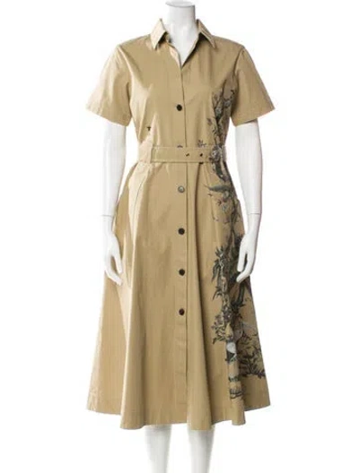 Pre-owned Dior Midi Length Dress In Neutral