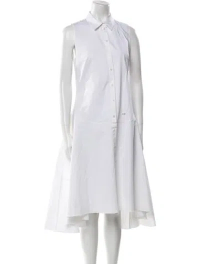 Pre-owned Dior Midi Length Dress In White