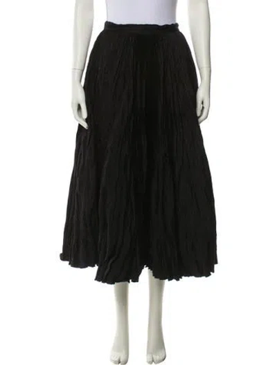 Pre-owned Dior Midi Length Skirt In Black