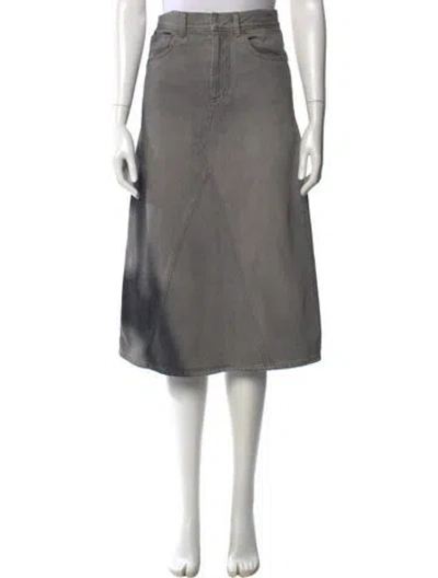 Pre-owned Dior Midi Length Skirt In Gray