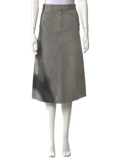 Pre-owned Dior Midi Length Skirt In Gray