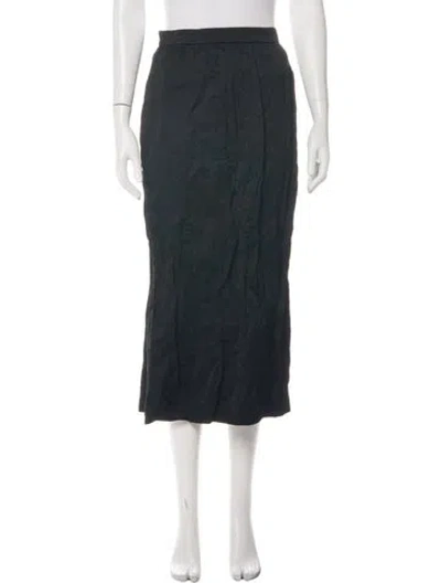 Pre-owned Dior Midi Length Skirt In Green