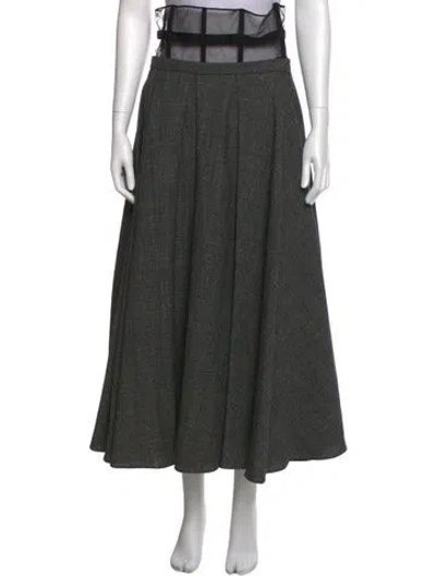 Pre-owned Dior Midi Length Skirt W/ Tags In Gray