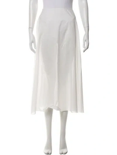 Pre-owned Dior Midi Length Skirt In White