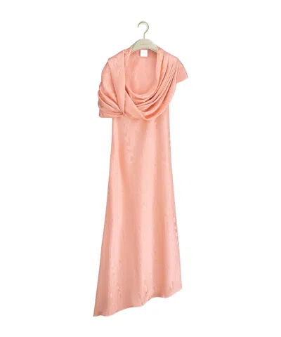Dior Mid-length Asymmetrical Dress In Pink