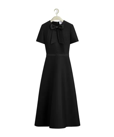 Dior Mid-length Belted Dress In Black