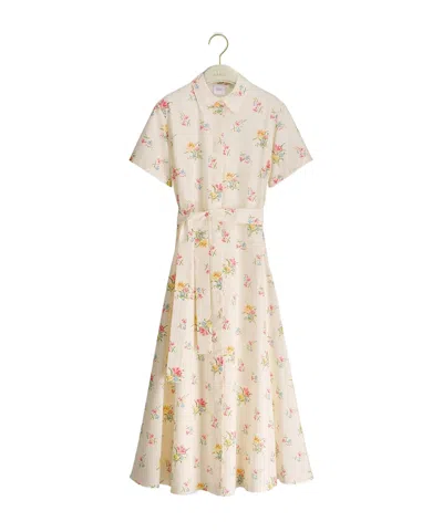 Dior Mid-length Belted Shirtdress In Brown