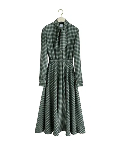 Dior Mid-length Belted Shirtdress In Green