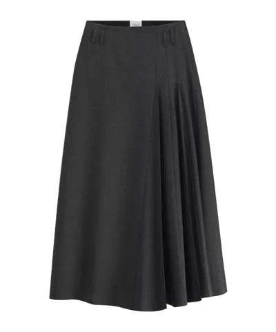 Dior Mid-length Belted Skirt In Gray