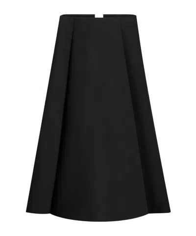 Dior Mid-length Flared Skirt In Black