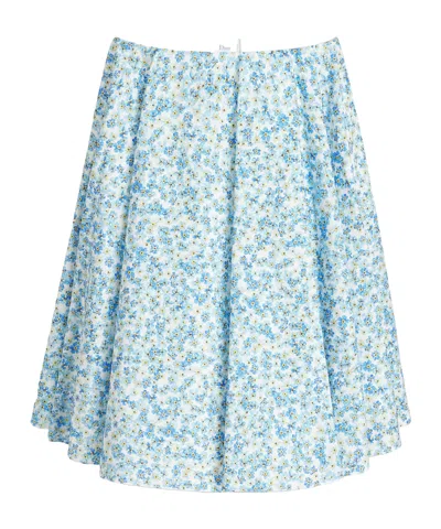Dior Mid-length Flared Skirt In Blue
