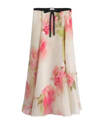Dior Mid-length Flared Skirt In Pink