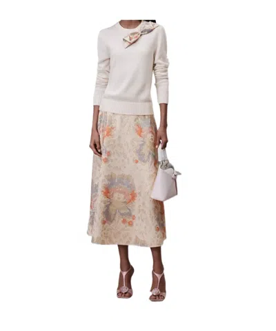 Dior Mid-length Flared Skirt In Multi