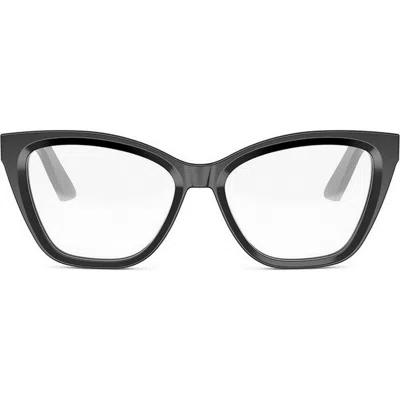 Dior Midnight B1i 54mm Butterfly Optical Glasses In Black