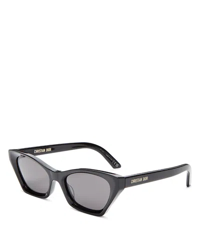Dior Beveled Acetate Butterfly Sunglasses In Black
