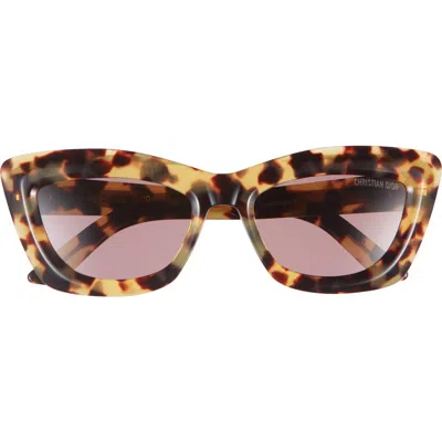 Dior Midnight B3i 54mm Cat Eye Sunglasses In Brown
