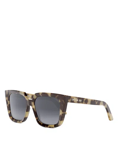 Dior Midnight S1i Geometric Sunglasses, 53mm In Multi