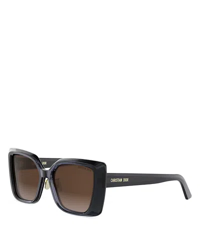 Dior Midnight Square Sunglasses, 55mm