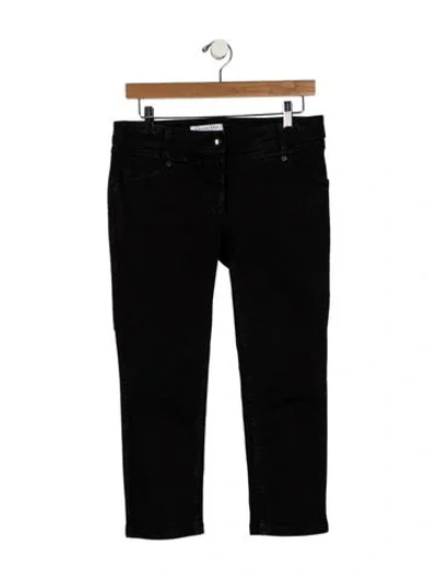 Pre-owned Dior Mid-rise Skinny Leg Jeans In Black