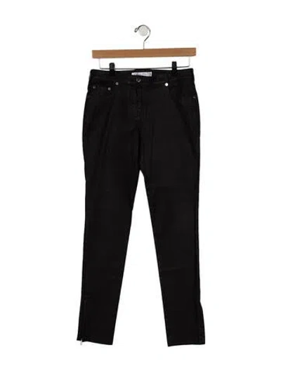 Pre-owned Dior Mid-rise Skinny Leg Jeans In Purple