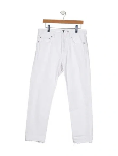 Pre-owned Dior Mid-rise Straight Leg Jeans In Blue