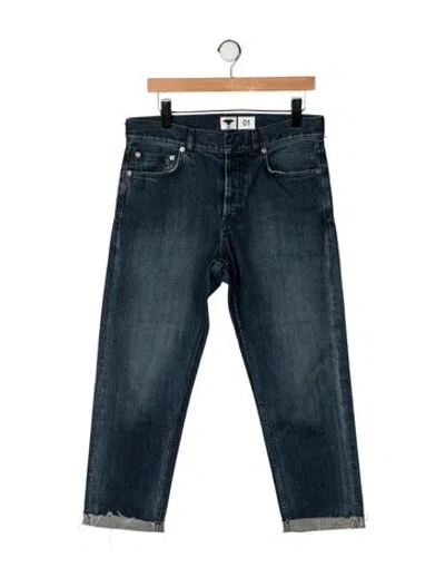 Pre-owned Dior Mid-rise Straight Leg Jeans In Blue