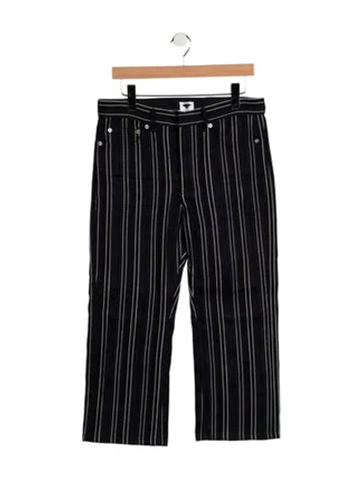 Pre-owned Dior Mid-rise Straight Leg Jeans In Blue