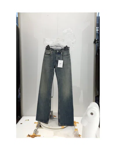 Dior Mid-rise Straight-leg Jeans In Blue