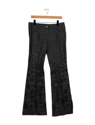 Pre-owned Dior Mid-rise Wide Leg Jeans In Multi
