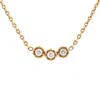 Dior Mimirose Necklace 18k Yellow Gold With Diamonds In Gold